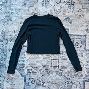 Skims Charcoal Cropped Tee